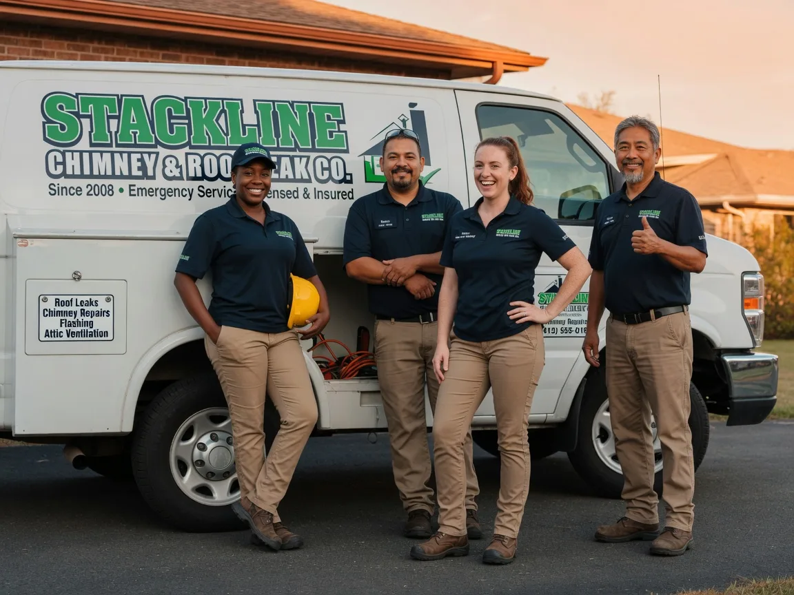 Chimney flashing repair company in Bridge City, TX
